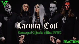 Lacuna Coil  Swamped Reaction Live in Milan 2018 [upl. by Mastic]