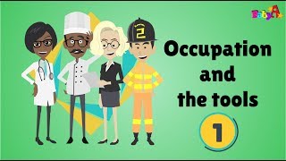 Occupation  Jobs Learning  by BabyA Nursery Channel [upl. by Notterb]