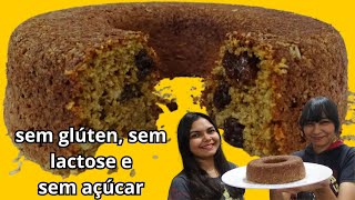 BOLO DE AVEIA NUTRITIVO LIVRE DE AÇÚCAR LEITE E GLÚTEN [upl. by Osborn98]