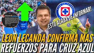 ¡LEON LECANDA CONFIRMA MÁS REFUERZOS PARA CRUZ AZUL 2024 [upl. by Thenna]