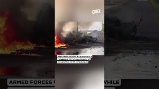 Trucks Buses Set On Fire As Cartel Clashes With Police In Mexicos Culiacan [upl. by Naldo]