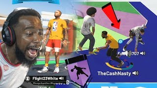 Me And FlightReacts BREAKS Trash Talker ANKLES In MyPARK NBA 2k19 [upl. by Epolenep116]