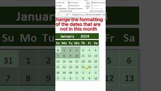 Dynamic Calendar in Excel shorts excel SantechGadgets [upl. by Saba273]