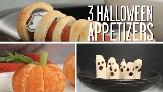 3 Easy Halloween Appetizers  Party Tips [upl. by Ahsrats]