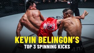 Kevin Belingon’s Spinning Back Kicks  ONE Highlights [upl. by Aicxela]