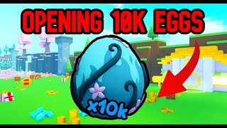 OPENING 10K OF THE BEST EGGS IN PET SIMULATOR 99 HUGE PET 😱 [upl. by Auhsoj]