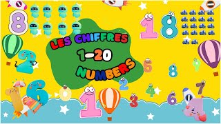 les chiffres en anglais et français numbers 120 in french and english [upl. by Suneya261]