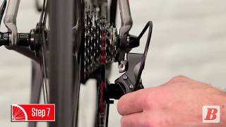 Afstellen achter derailleur  Bicycling [upl. by Atnoved301]