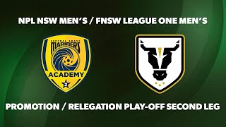 NPL NSW MensFNSW League One Mens  Promotion Relegation  Second Leg [upl. by Tarttan957]