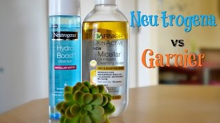 Neutrogena Hydro Boost vs Garnier Oil Infused Micellar Water  Mommy and Baby Approved [upl. by Loggia]