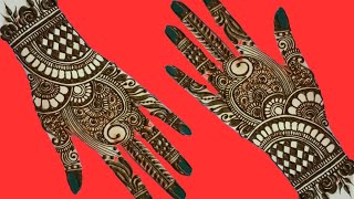 Easy Stylish Mehndi design for BacksideSimple Mehandi design Mehandi ka designMehndidesigns [upl. by Tirma]