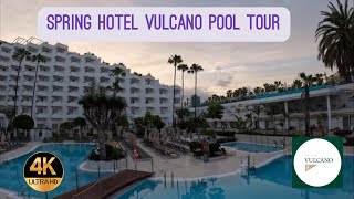 Spring Hotel Vulcano Pool Tour  Playa De Las Americas Tenerife [upl. by Anrat994]