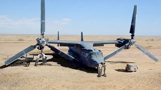 How US Secretly Repaired for Months a Broken V22 in Middle of Desert [upl. by Eekram]