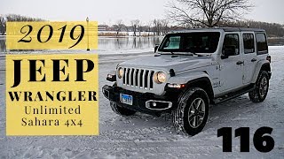 2019 Jeep Wrangler Unlimited Sahara 4x4  review walk around and test drive  100 rental cars [upl. by Sloan]