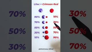 Lilac Vs Crimson Red Colour Mixing Video acrylicpainting colourmixing tappingsounds [upl. by Schroer472]