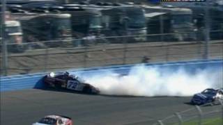 Frank Kreyer and DJ Kennington crash durn NWS Race  Pheonix [upl. by Eitak]