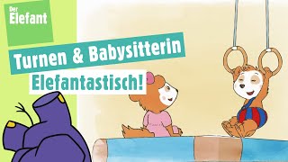 Bobo geht zum Kinderturnen amp Bobo und seine Babysitterin  Der Elefant  WDR [upl. by Gomar]