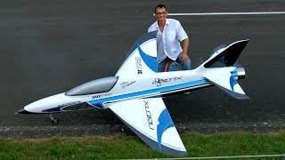 Giant RC Turbine Jet Natrix from PariTech 266m Ws 23Kg JetPower Fair 2014 1080p50fpsHD [upl. by Karole]