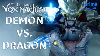 Vorugal vs Demon from Hell  The Legend of Vox Machina  Prime Video [upl. by Wyatt277]