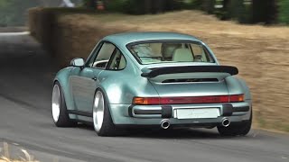 Porsche 911 Reimagined by Singer Turbo Study  38L Twin Turbo Flat Six  Goodwood FOS [upl. by Konikow882]