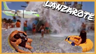 VLOGPRIMER DÍA EN LANZAROTE PISCINA DE OLAS parqueaquático vacation [upl. by Anilas730]