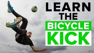 BICYCLE KICK TUTORIAL  Master these football skills [upl. by Naerb]