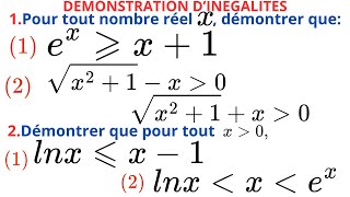 DEMONTRER DES INEGALITES [upl. by Odnaloy]