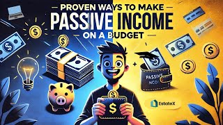 4 Proven Ways to Create Passive Income on a Budget Including EstateX [upl. by Anaugal]