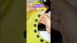 Beautiful neck design  sewing tips and tricks  trending neck design shorts sewingtutorial [upl. by Airak]