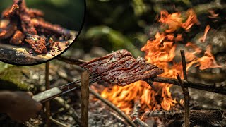 BEST BEEF JERKY  EPIC BUSHCRAFT FOOD [upl. by Nyvrem]