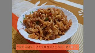 Mayonnaise pasta recipecreamy mayonnaise pasta with egg [upl. by Sevein]