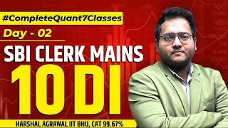 🔥Day 2 SBI CLERK Mains Data Interpretation  SBI CLERK Mains Level DI  SBI CLERK Mains DI  Harshal [upl. by Granthem]