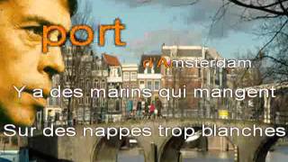 Amsterdam de Jacques Brel karaoke by biccounnet [upl. by Estus]