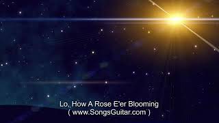 Lo How A Rose Eer Blooming  Christmas Carol Lyrics [upl. by Alvinia7]