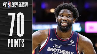 Joel Embiid NEW CAREERHIGH 70 PTS amp 18 REB vs Spurs 🔥 FULL Highlights [upl. by Nyrrad923]