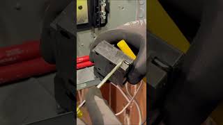 Tandem Circuit Breaker Wont Fit In Electrical Breaker Box electrical electrician electricity [upl. by Nwahs]