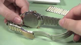 How to Change a Metal Watch Band without Holes in the Case [upl. by Onin]