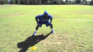 Linebacker Drill  Shuffle Read Run Tackle Pursuit Takeoff [upl. by Fransen]