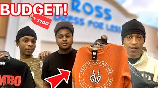 100 ROSS OUTFIT CHALLENGE W VONVON amp PAIDWAY TO [upl. by Ahsaeym]