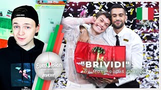 I react to quotBrividiquot final serata performance by Mahmood amp Blanco  ITALY  Eurovision 2022 [upl. by Daugherty]