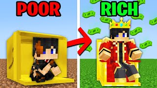 Minecraft but From POOR to RICH [upl. by Nesyrb260]