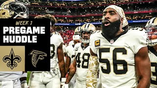 Saints Pregame Huddle vs Falcons  2022 NFL Week 1 [upl. by Howland761]