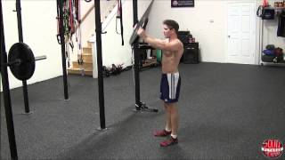 How To Overhead Front Raise With Plate [upl. by Hgielrac]