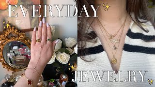 EVERYDAY JEWELRY COLLECTION ✨  Affordable jewelry from Mejuri Etsy Evry Jewels amp more [upl. by Enilram277]