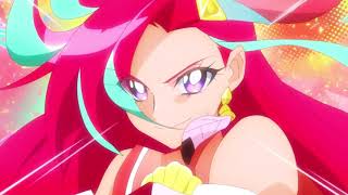 1080p Precure Tropical Change Cure Flamingo Transformation [upl. by Suirred]