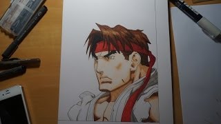 Dessin de Ryu  Drawing Ryu [upl. by Naliorf]