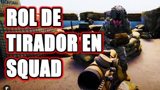 CÓMO es ser TIRADOR DESIGNADO en SQUAD [upl. by Ielhsa]