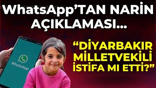 Whatsapptan Narin Açıklaması quotDiyarbakır Milletvekili İstifa etti miquot [upl. by Anelagna]