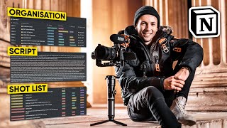 How To PLAN amp ORGANISE Your VIDEOS  Notion Filmmaking Workflow [upl. by Ttenyl]