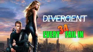 Every Fail In Divergent  Everything Wrong With Divergent Mistakes and Goofs [upl. by Nawoj]